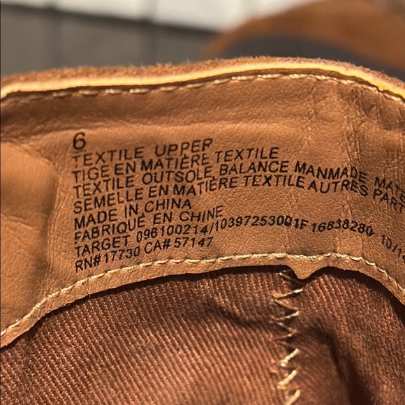 Mossimo Women's Fringe Ankle Boots Booties Side Zipper Brown Size 6 - Picture 9 of 9